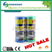 HOT SALE CE ISO9001: 2008 25x30cm Viscose Nonwoven Floor Cleaning Cloth